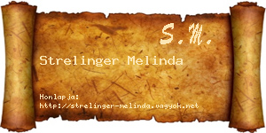 Strelinger Melinda névjegykártya